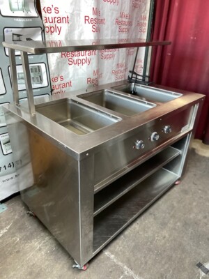 3 Sealed Well Electric 240V Steam Table Carter Hoffmann CC345 W/ Top Shelf #2120