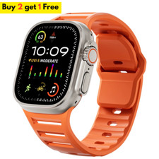 Sport Silicone Strap for Apple watch ultra 2 band 49mm 45mm 44mm 46mm Series 9 8