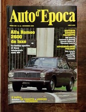 Rivista AUTO D'EPOCA 1996 ALFA ROMEO  2600 CAMION 950 Leggere Descrizione 
