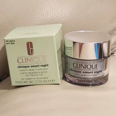Clinique Smart Night Custom Repair Moisturizer Dry Combination 1.7 oz New in Box
