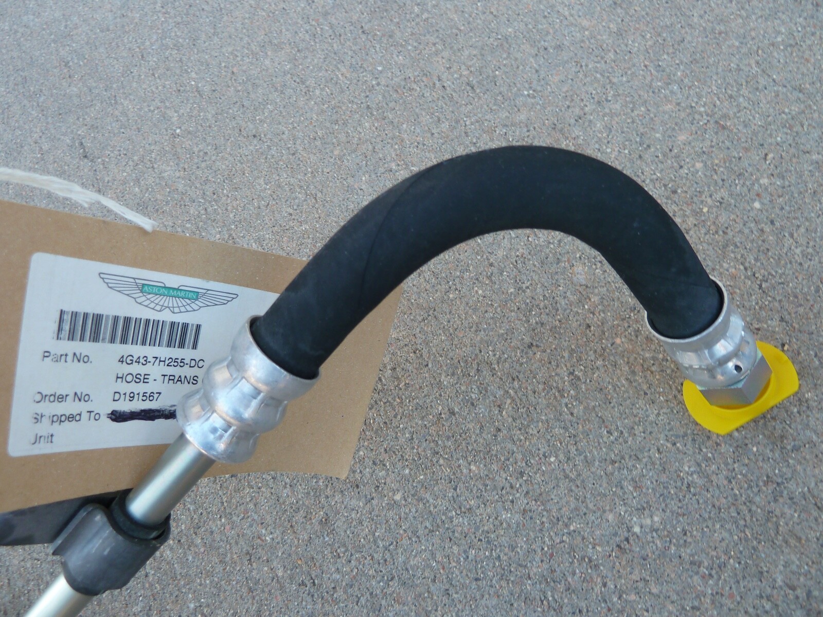 NEW Aston Martin DB9 Transmission Oil Cooler Pipe Line Hose Genuine OEM