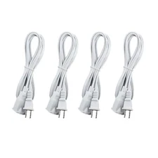 Extension Cord 10 Ft4 Pack 2 Prong Power Cord For Indoor And Outdoorus Male/fema
