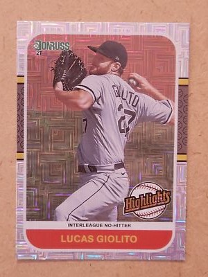 2021 Donruss #HI4 Lucas Giolito Highlights Vector