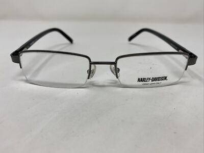Harley-Davidson HD 270 GUN 51-18-140 Gunmetal Half Rim Eyeglasses Frame  U497