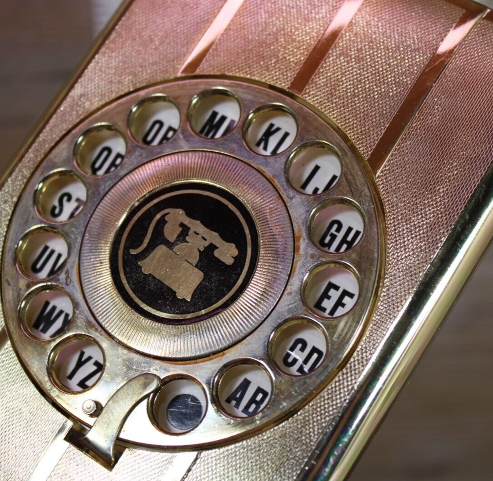Vintage Rotary Telephone List Finder Flip Up Phone Number Address Book