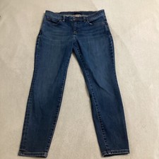 Duluth Trading Co Womens Jeans Tapered Dark Denim Size 10 Short