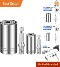 Efficient Universal Socket Set with Power Adapters - Ultimate DIY Tool Solution