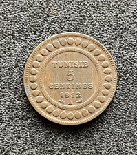 Tunisia 5 Centimes 1912-A Paris  1330 High Grade&hellip;&hellip;.TM770