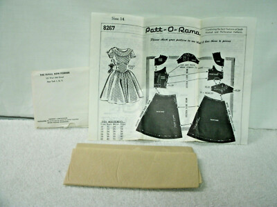 PATT-O-RAMA Pattern--Mail Order--#8267-- Girls Party  Dress--Sz 14--Orig 