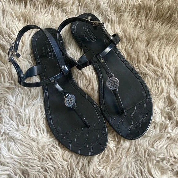 Coach pansy jelly sandals Clearance