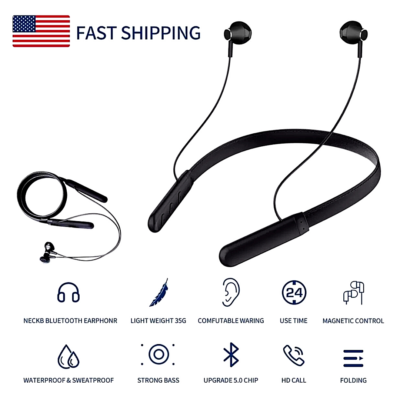 Auriculares Inalámbricos Deportivos Bluetooth 5.1 Con - Foto 2