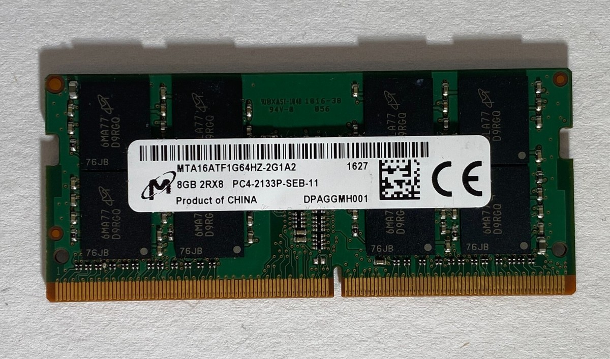 Micron 8GB 2Rx8 PC4-2133P-SEB-11 Laptop Memory RAM