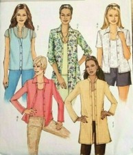 Butterick B5034 Semi Fitted Shirt Sleeve and Length Variation Tank Top Sz 8-14