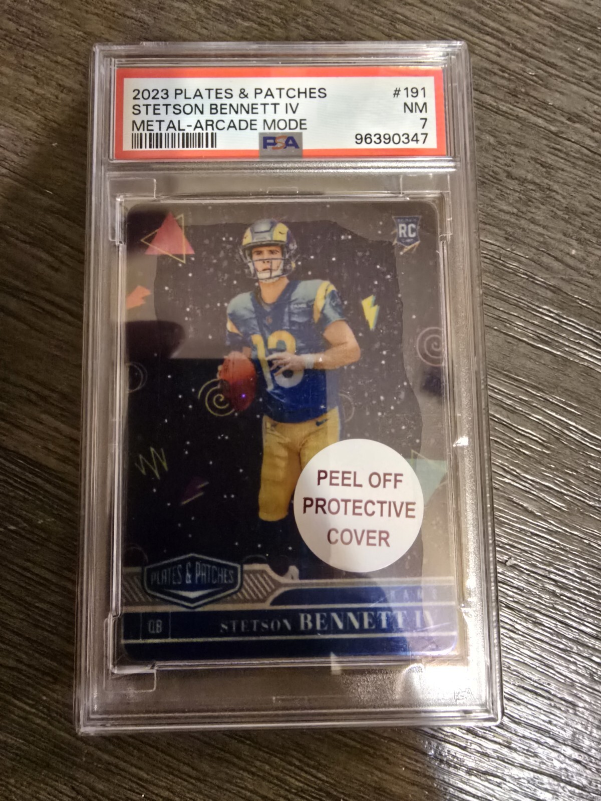 Stetson Bennett Panini Plates & Patches Metal #191 Arcade Mode