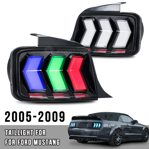ANZO Ford Mustang 2005-09 Tail Light Assembly Red/Clear 2010 Style | Ford Mustang (05-09) (221166)