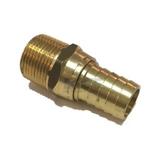 3/4 SWIVEL HOSE BARB X 3/4 MALE NPT Brass Pipe Fitting NPT Gas Fuel Water Air