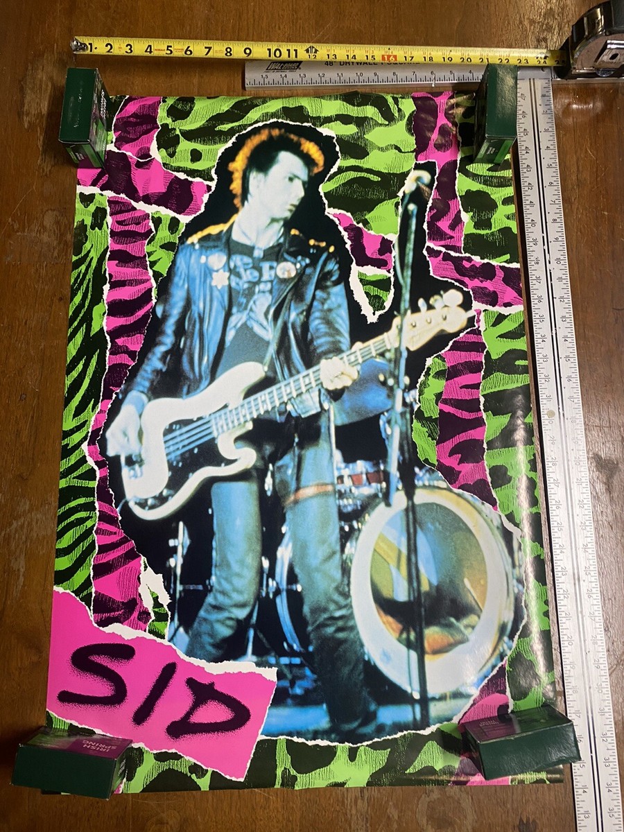 SID' Vintage Music Poster, 1989 Sid Vicious, Sex Pistols. 24x36in