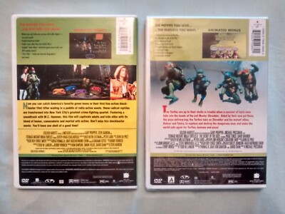TEENAGE MUTANT NINJA TURTLES I & 2 2-DVD Lot- Eastman & Laird*Jim