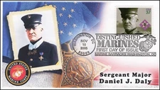 AO-3964-3, 2005, Distinguished Marines, Daniel J Daly, FDC, Add On Cachet, SC 39