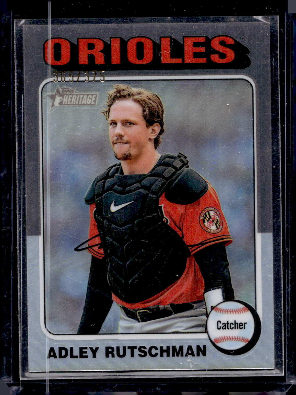 2024 Topps Heritage #188 Adley Rutschman Chrome Silver Refractor #/375