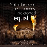 Fireplace Mesh Screen Curtain. 29 High (9-29). Includes Two Panels, Each 24 Wi on sale Fireplace Mesh Screen Curtain. 29 High (9-29). Includes Two Panels, Each 24 Wi on sale