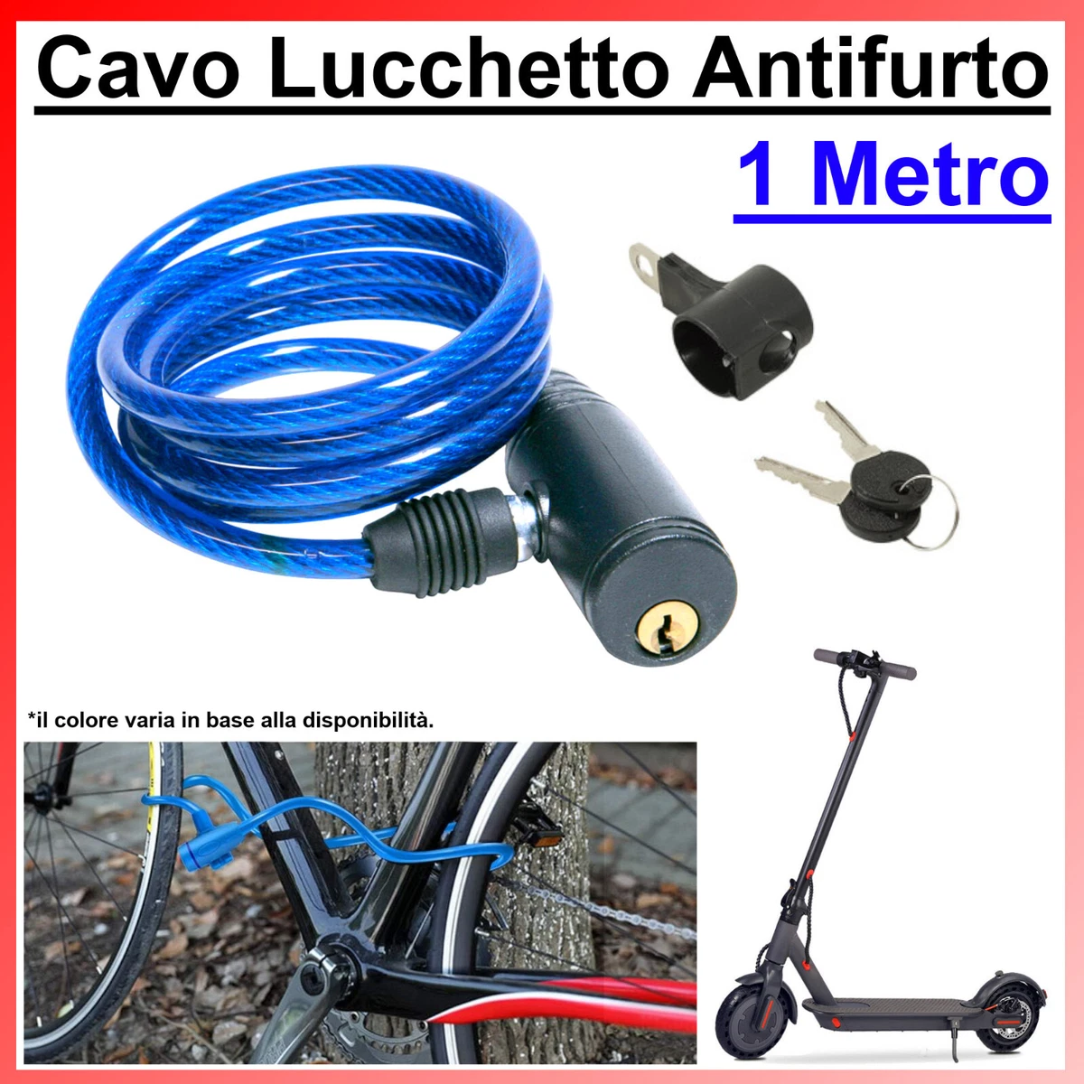 LUCCHETTO FISSO RUOTA ANTIFURTO BICI CICLO CIGNO D'EPOCA mm 49