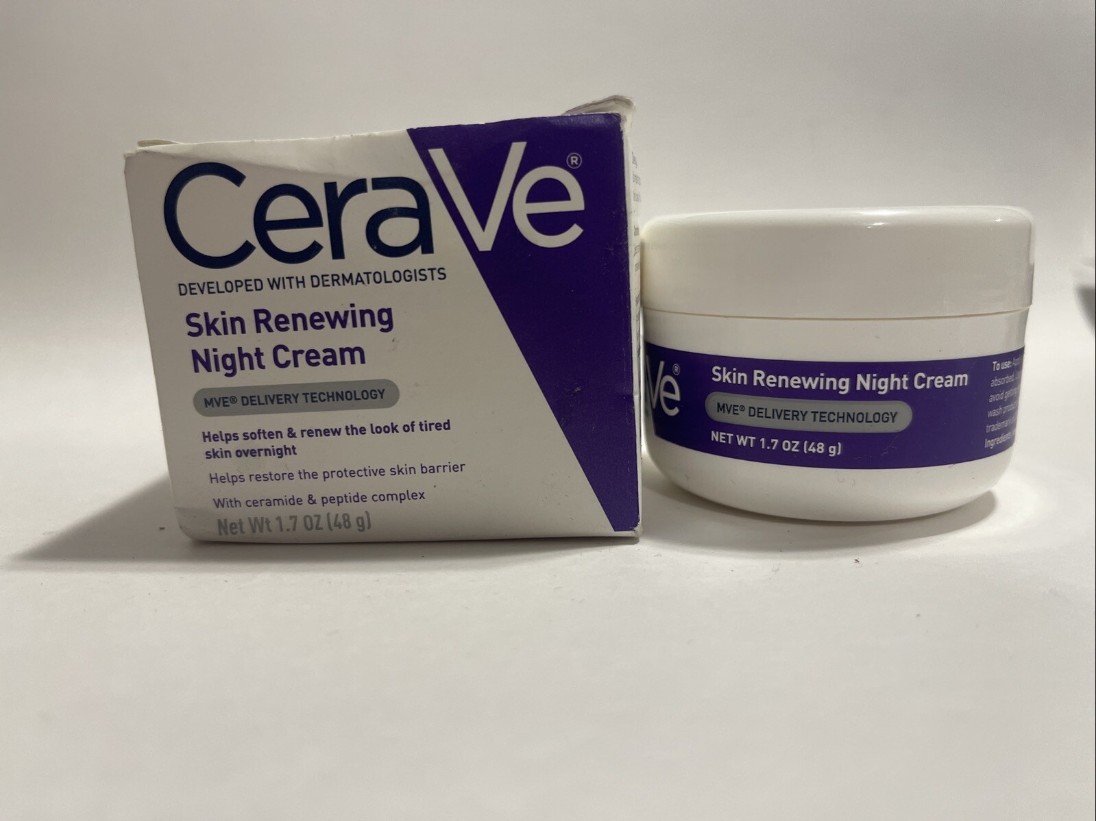 Cerave Skin Renewing Night Cream 1.7oz for Overnight Hydration and Renewal