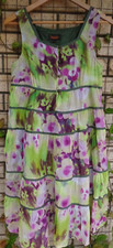 Island Shop Gorgeous Layered Sleeveless Dress UK 10 US 6 EU 38