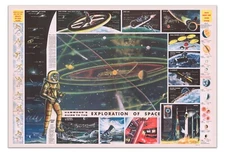 Hammond’s Guide to Space Exploration Poster – Vintage Educational Sci-Fi Art
