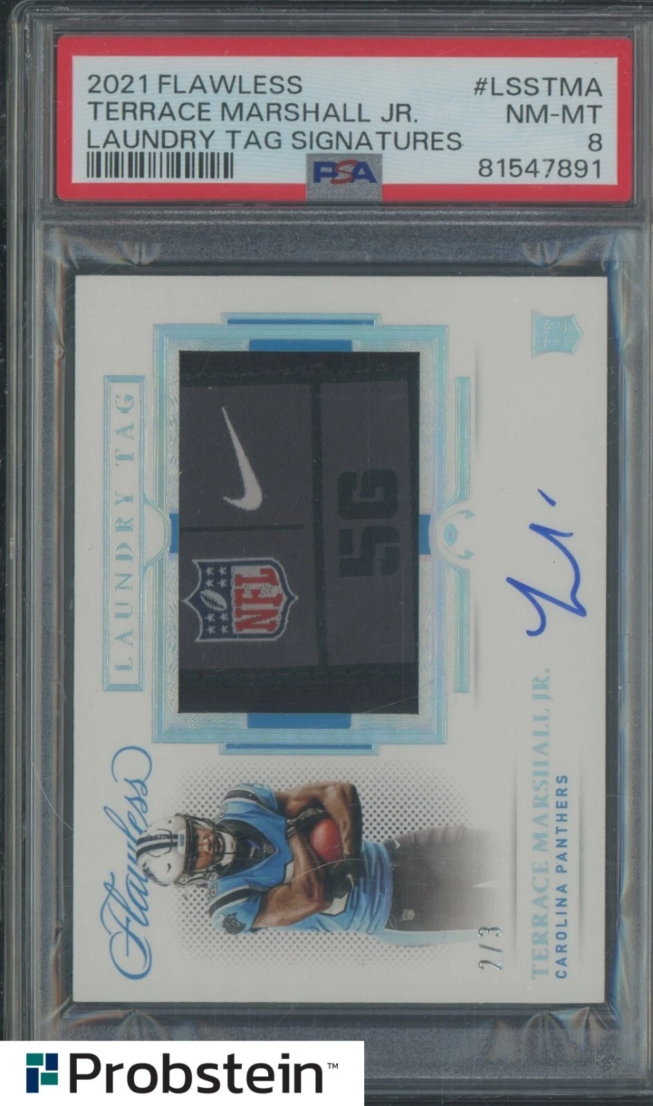 Terrace Marshall Jr. Panini Flawless Laundry Tag Signatures #LSSTMA Base