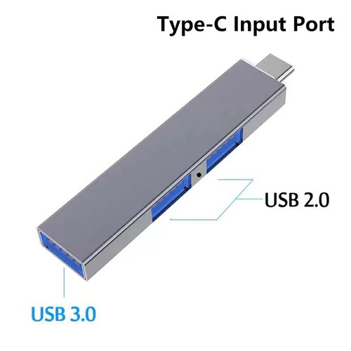3 In 1 Expansion Dock Hub USB 3.0/Type-C 3.0 To 3 USB Multi Port HUB OTG Adapter - Afbeelding 17 van 18