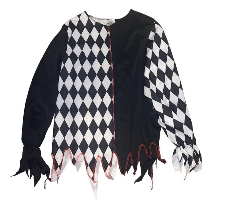 Spirit Halloween kids evil jester costume XL extra l… Gem