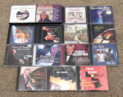 MUSIC CD LOT Piano, Instrumental, Giovanni, Richard Clayderman, Emile Pandolfi..