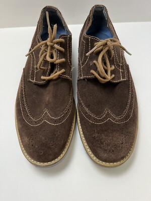 Skechers Dress Shoes Mens Size 8.5 Brown Suede Oxford in Chocolate Lace Up  68033 | eBay