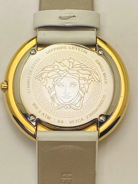 Orologio Versace Thea 38MM IP tono oro acciaio inox e cinturino pelle