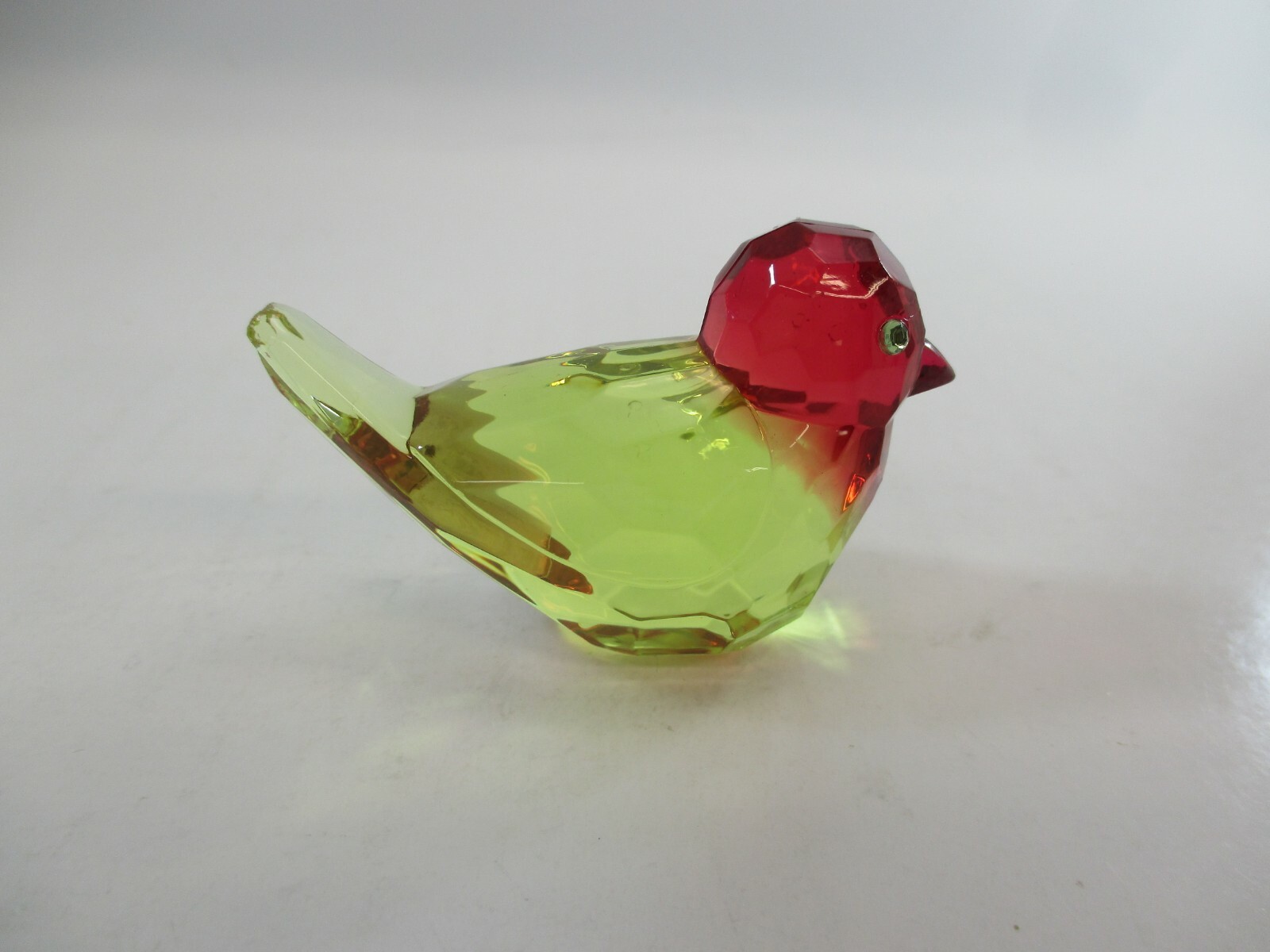 C3 g red yellow bird ITTY BITTY BIRDIE CRYSTAL EXPRESSIONS FIGURINE