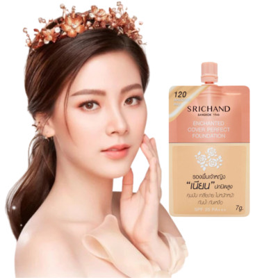 6 x SRICHAND Enchanted Cover Perfect Foundation Beige Waterproof Sweatproof 7g