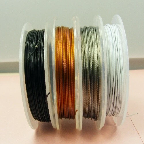 1 Spool 40M Tiger Tail 0.38mm or 0.45mm BEADING WIRE for DIY Craft Making