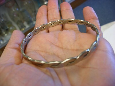 Vintage Sterling Silver Braided Bracelet #187 | eBay