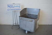 Tote bin 200litre with collar, watertight 69cm x 70cm x 95cm high