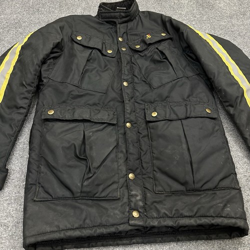 VTG Malcolm Smith Racing Jacket Mens Sz Small Black Racing Motocross Off Road - Picture 4 of 15
