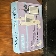 Heated Anti-Fog Shower Shaving Mirror,9.5 8 Inch LED Shower Mirror Fogless for S