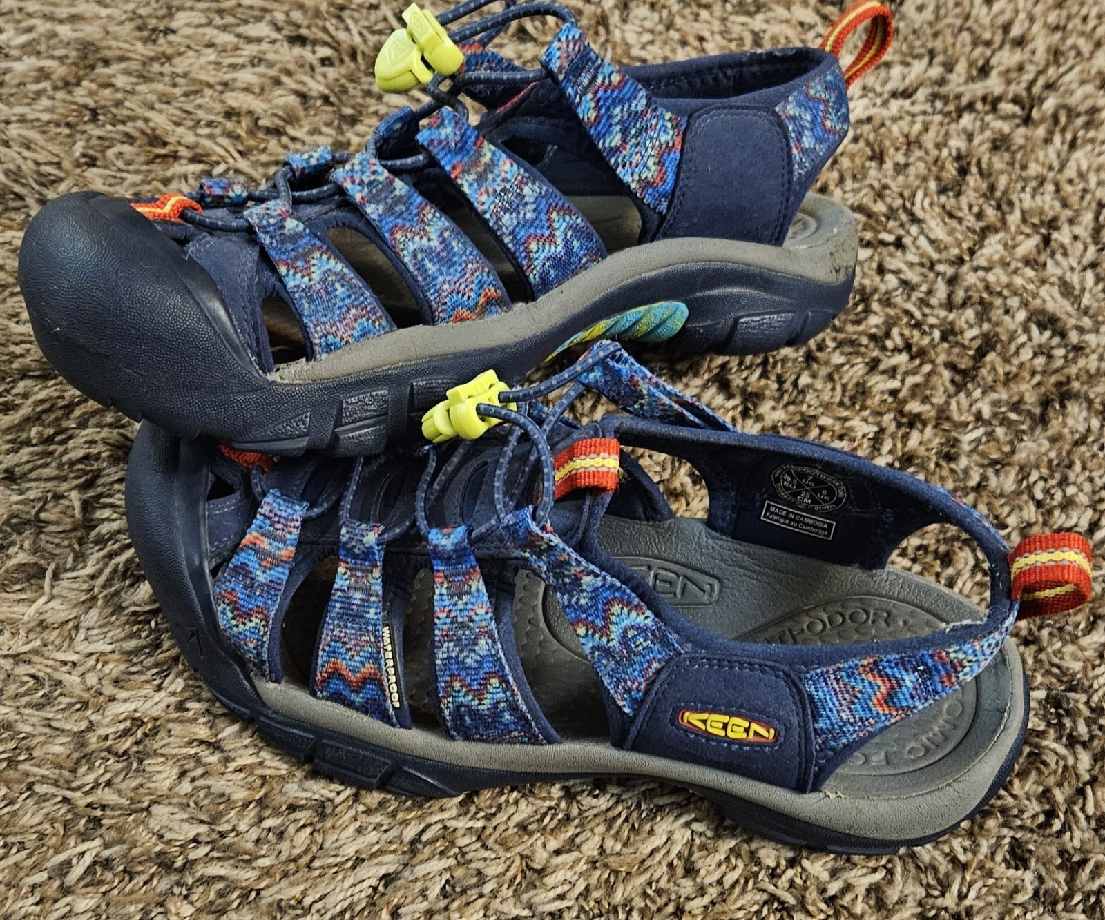 Sandali Keen Newport H2 uomo taglia 7 retrò tie dye escursionismo scarpe acqua