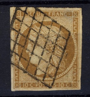 France CERES Yvert n° 1 10c brun