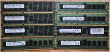 72GB 16GB 7x 8GB HP/Samsung/Micron DDR3 Server Memory, DIMM, PC3, Registered