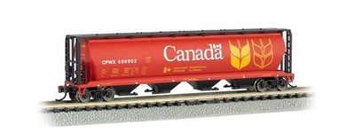 Bachmann Industries Inc. Canadian 4-Bay Cylindrical Grain 4.5 inches, Black 