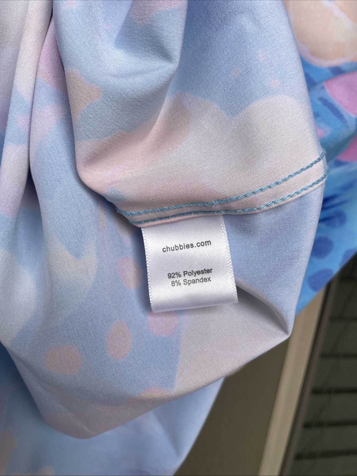 Chubbies Button Down Stretch Shirt SMALL Flowers … - image 8