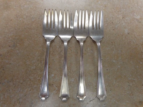 Lot of 4 Sterling Silver Gorham Salad Forks 6"