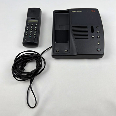 AEG Liberty 1994 C/A analoges Tischtelefon mit Freisprechfunktion, Schwarz