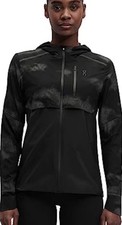 Womens ON Cloud Running Weather Jacket size XL Packable Lightweight Black